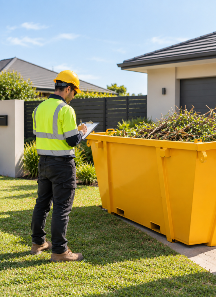 green waste skip bin